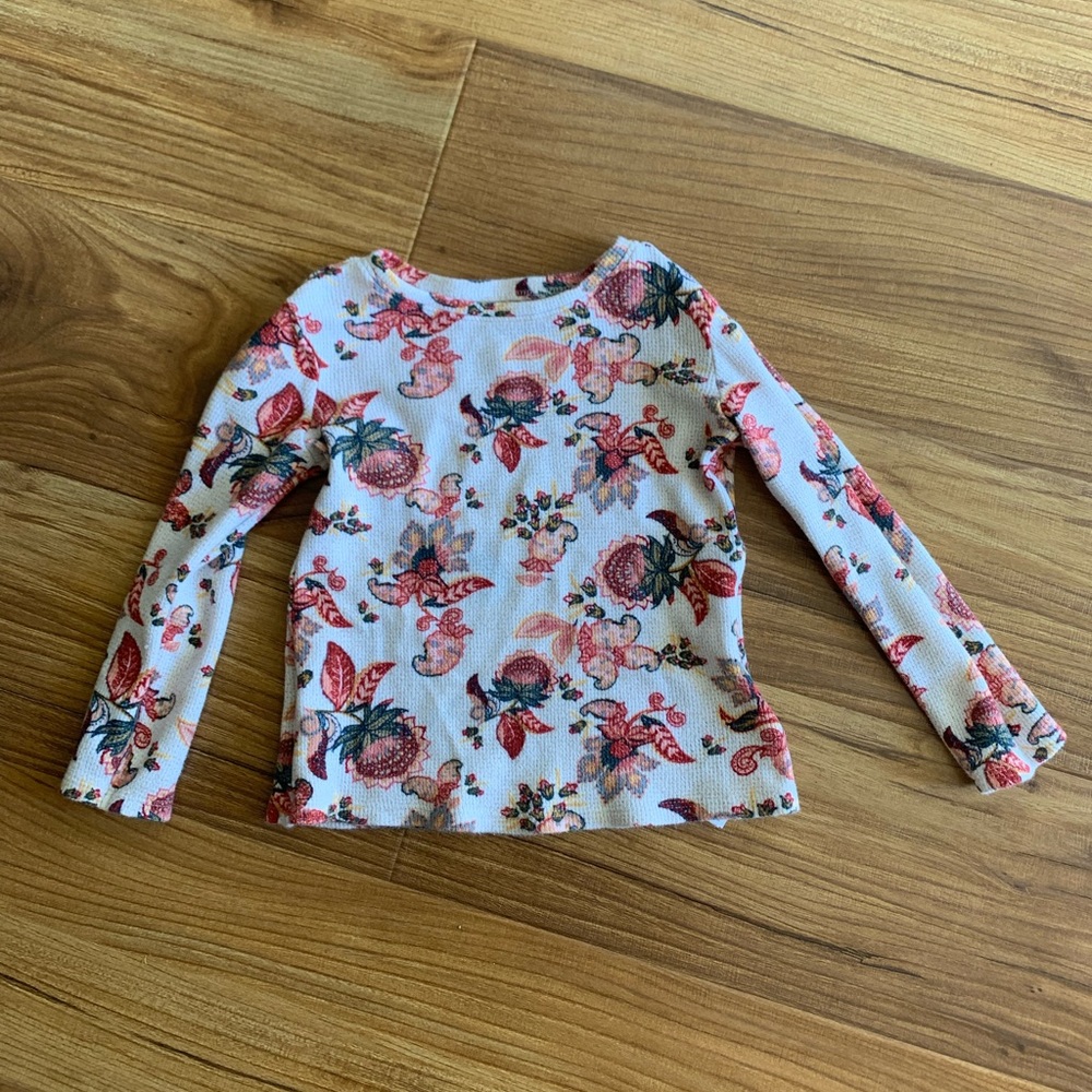 Thermal Paisley Print Old Navy Top | Size 4T